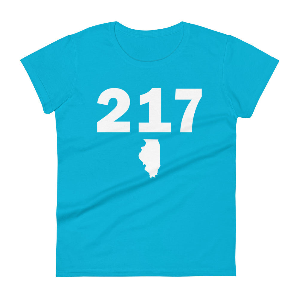 217 Area Code Women's Fashion Fit T Shirt