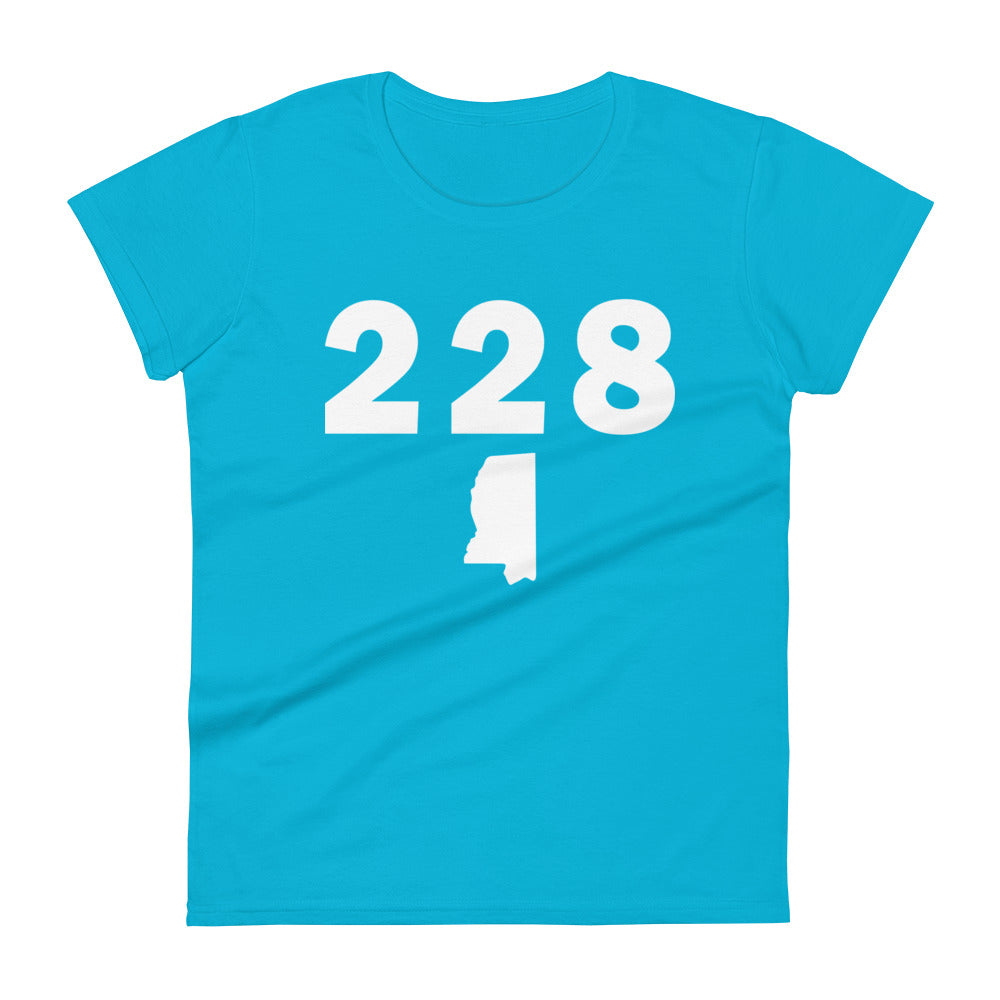 228 Area Code Women's Fashion Fit T Shirt