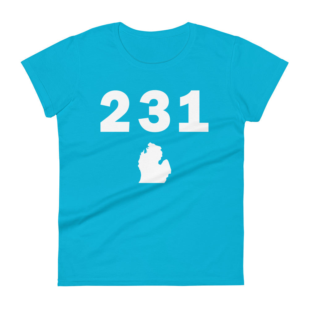231 Area Code Women's Fashion Fit T Shirt