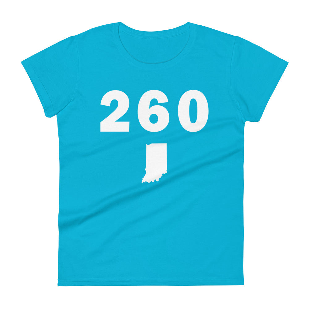 260 Area Code Women's Fashion Fit T Shirt