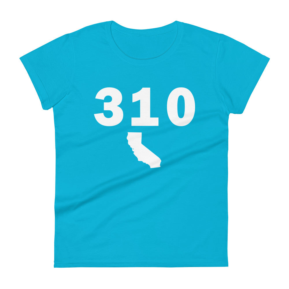 310 Area Code Women's Fashion Fit T Shirt