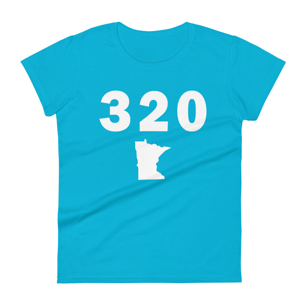 320 Area Code Women's Fashion Fit T Shirt