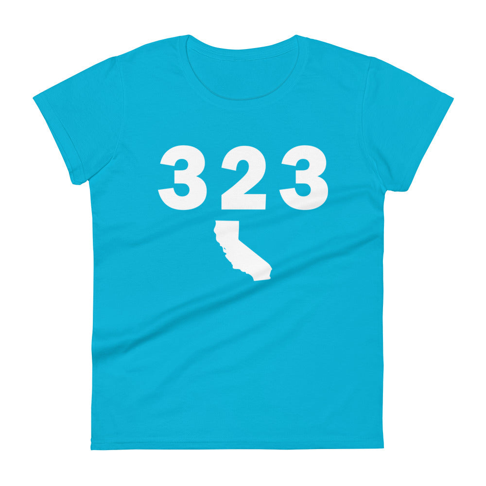 323 Area Code Women's Fashion Fit T Shirt