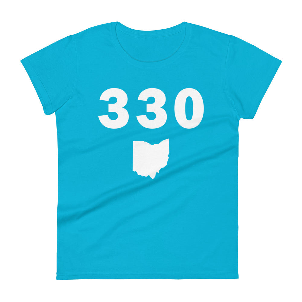 330 Area Code Women's Fashion Fit T Shirt