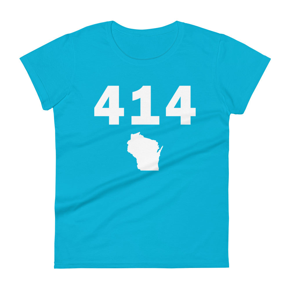 414 Area Code Women's Fashion Fit T Shirt