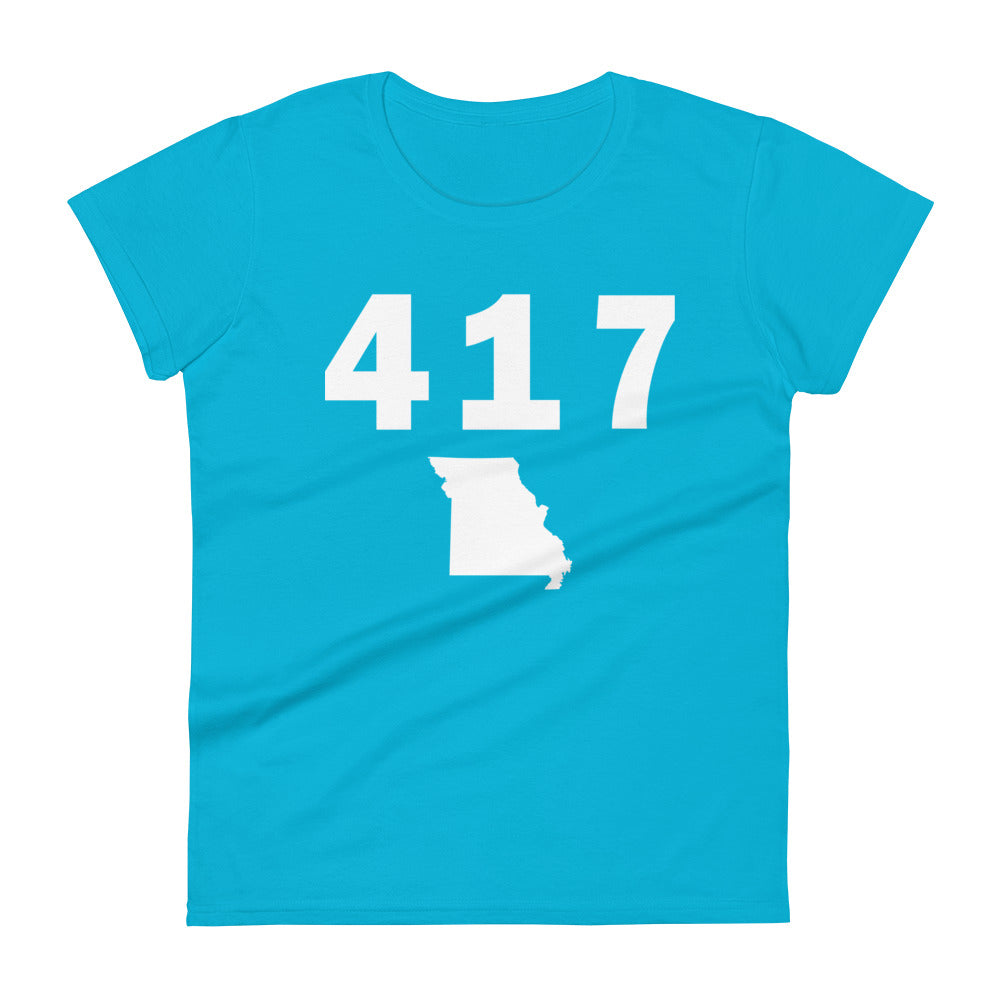 417 Area Code Women's Fashion Fit T Shirt