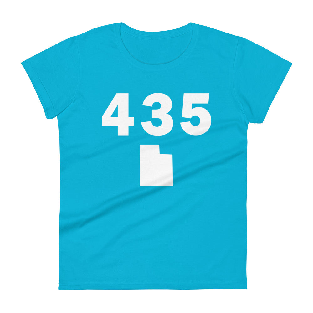 435 Area Code Women's Fashion Fit T Shirt