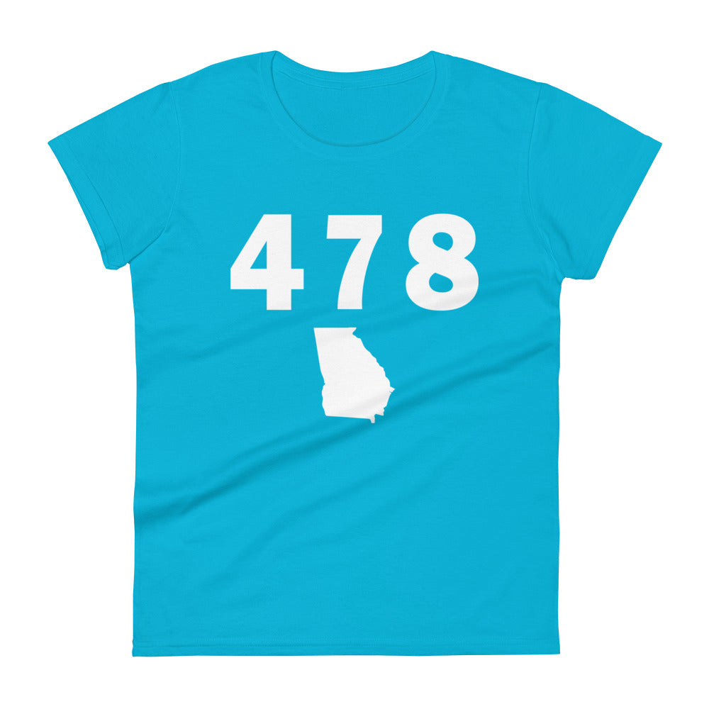 478 Area Code Women's Fashion Fit T Shirt