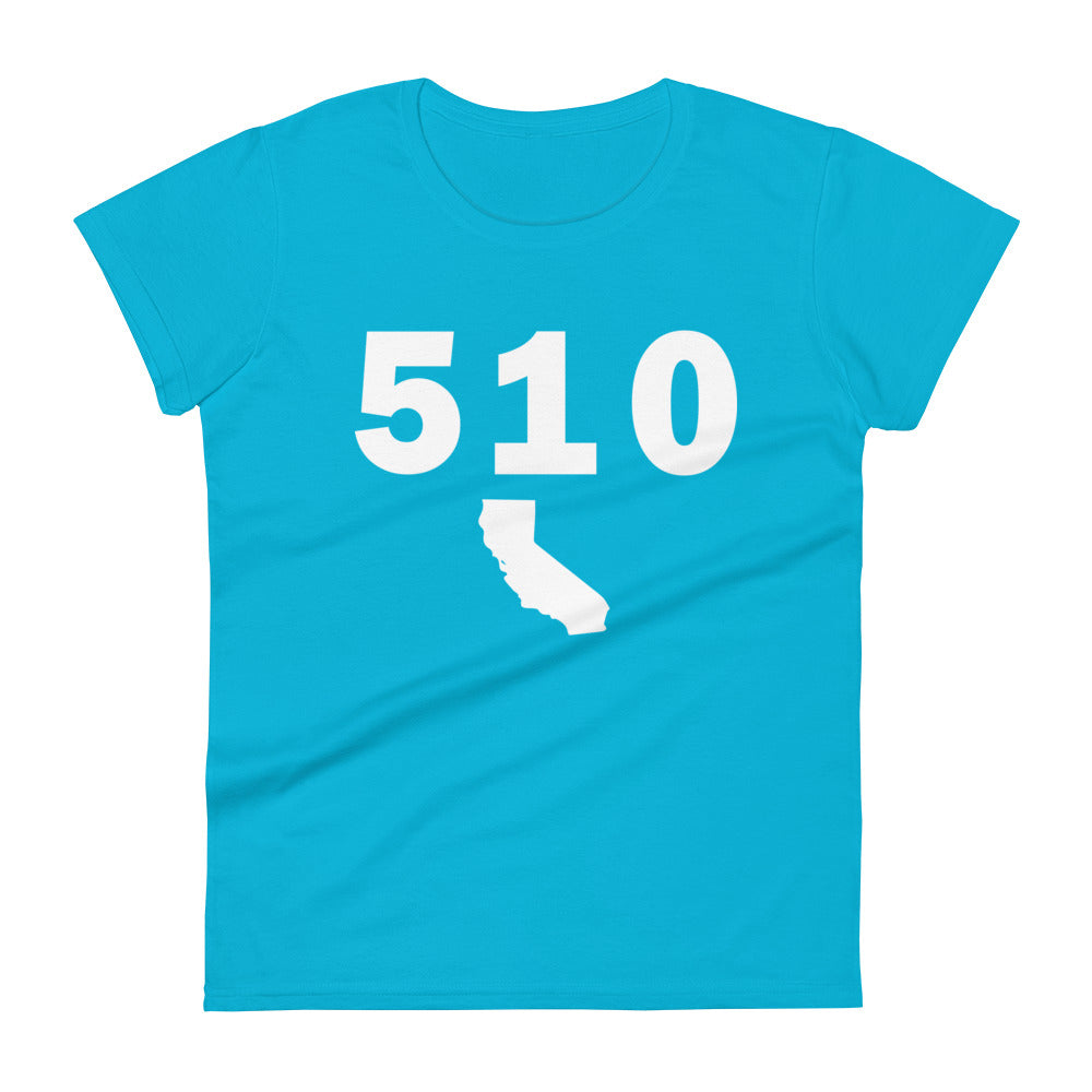 510 Area Code Women's Fashion Fit T Shirt