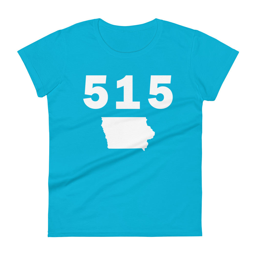 515 Area Code Women's Fashion Fit T Shirt