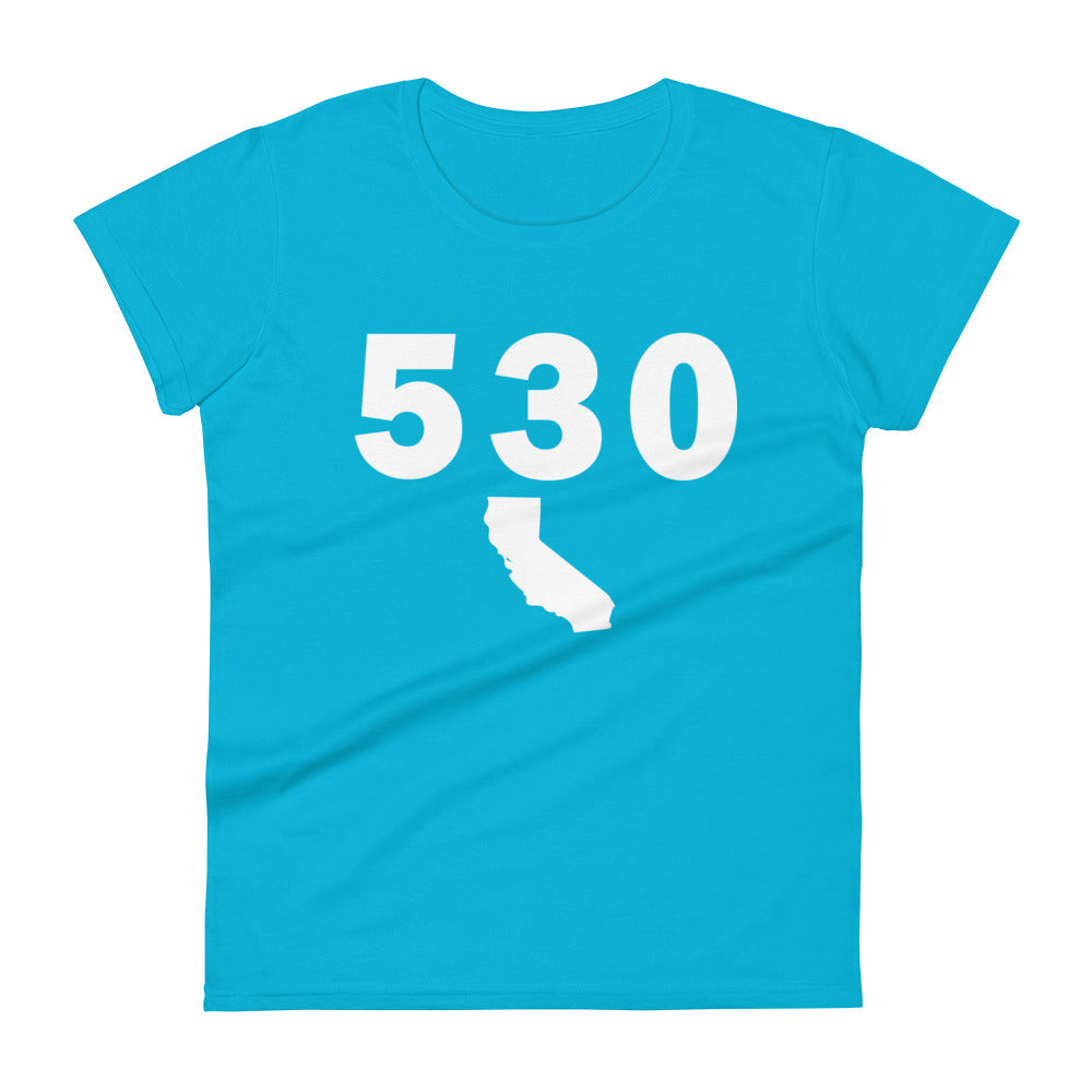 530 Area Code Women's Fashion Fit T Shirt