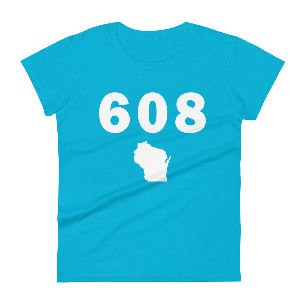 608 Area Code Women's Fashion Fit T Shirt