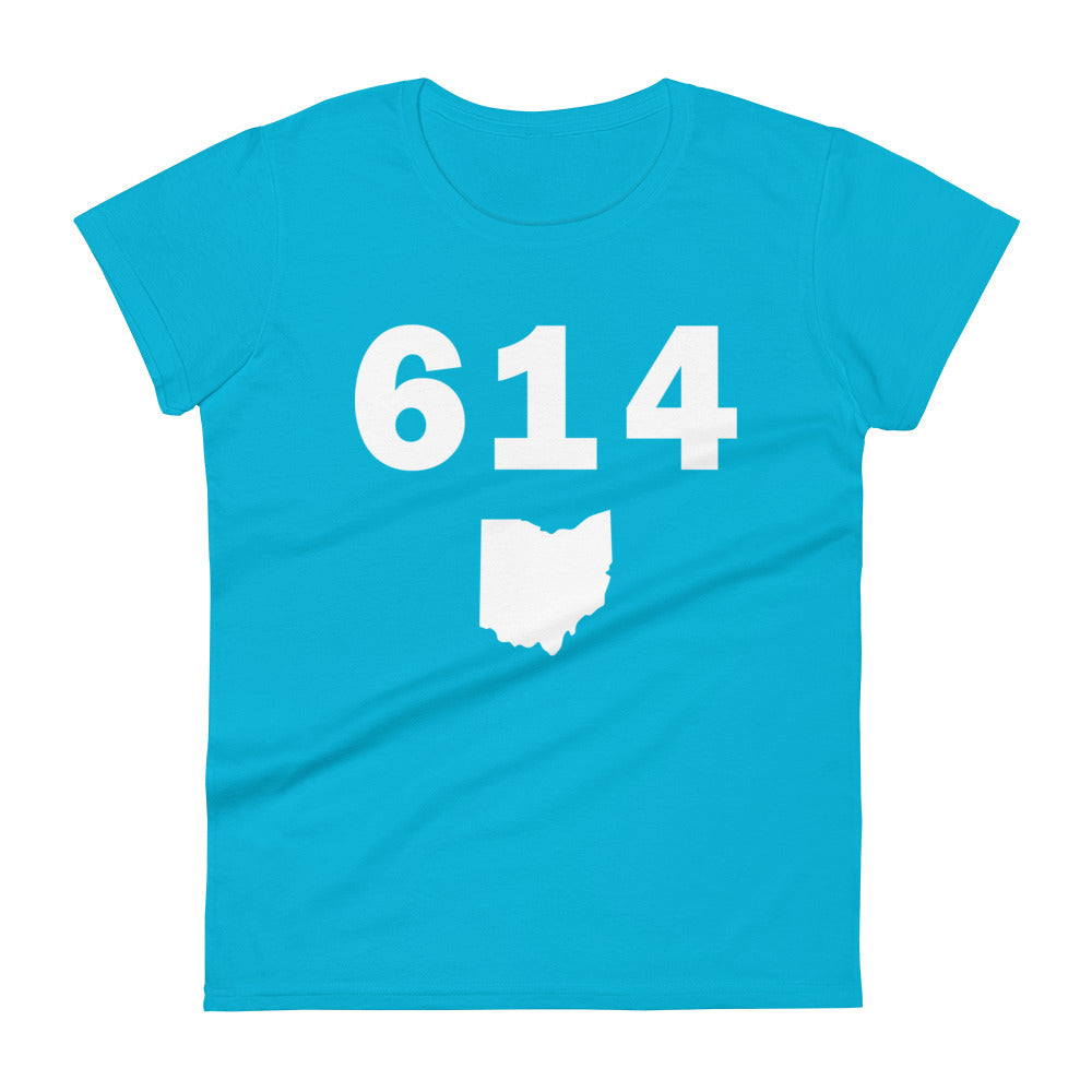 614 Area Code Women's Fashion Fit T Shirt