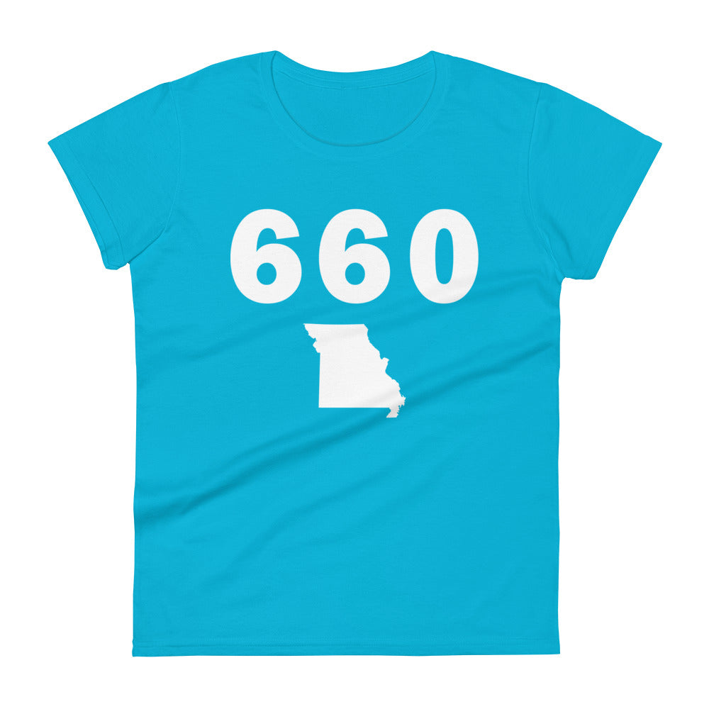 660 Area Code Women's Fashion Fit T Shirt