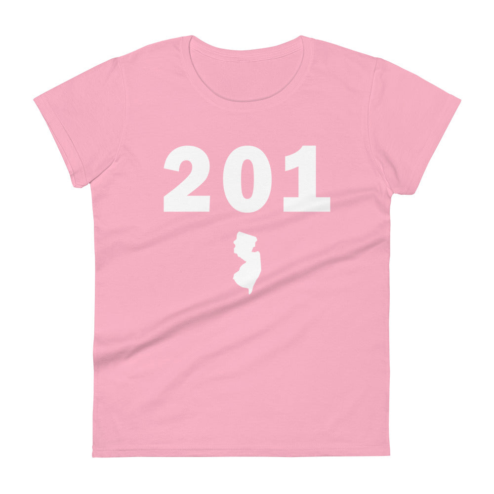 201 Area Code Women's Fashion Fit T Shirt