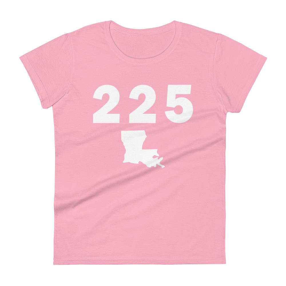 225 Area Code Women's Fashion Fit T Shirt