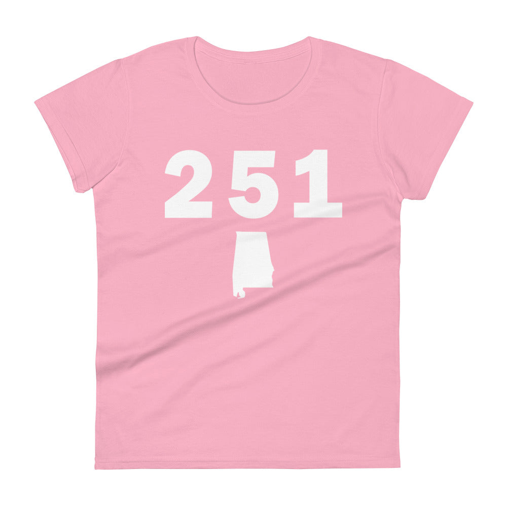 251 Area Code Women's Fashion Fit T Shirt