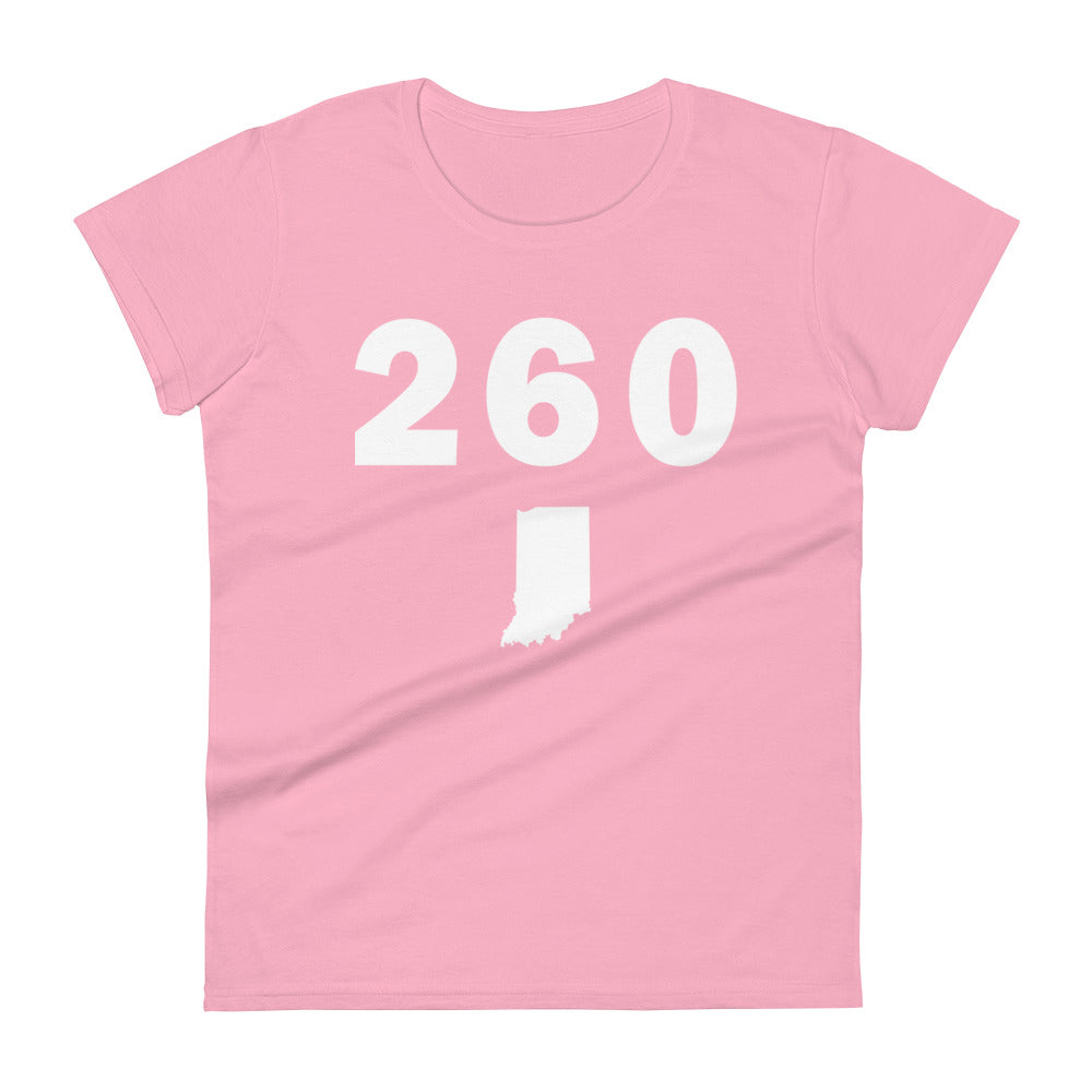 260 Area Code Women's Fashion Fit T Shirt