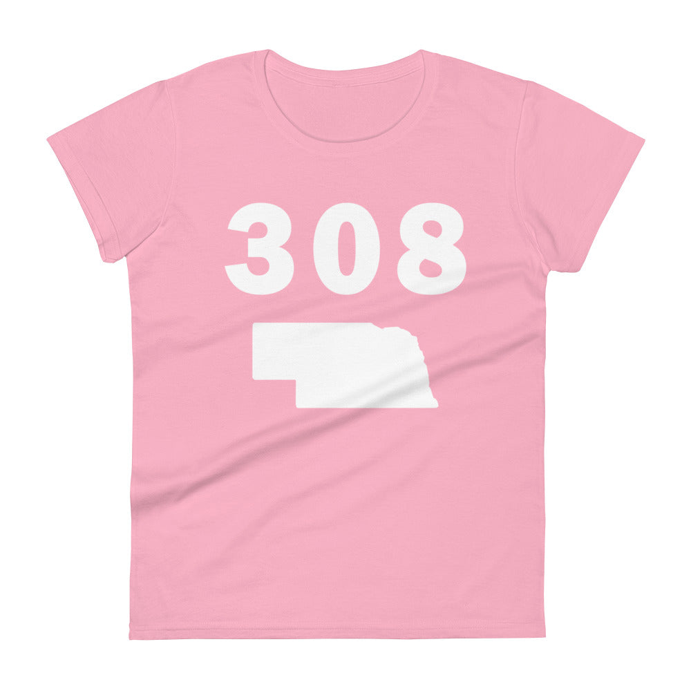 308 Area Code Women's Fashion Fit T Shirt