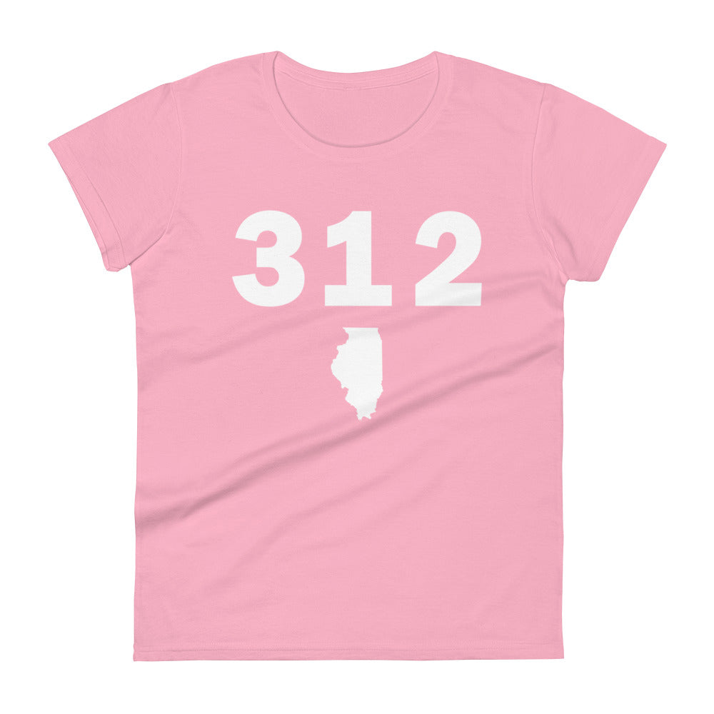 312 Area Code Women's Fashion Fit T Shirt