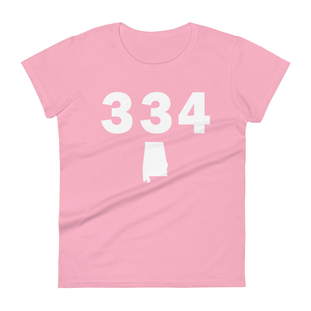 334 Area Code Women's Fashion Fit T Shirt