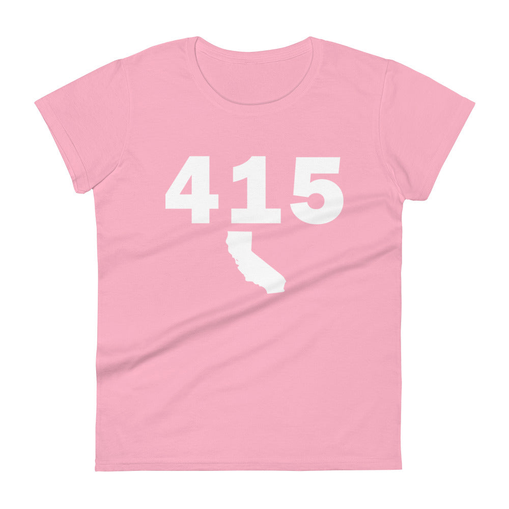 415 Area Code Women's Fashion Fit T Shirt