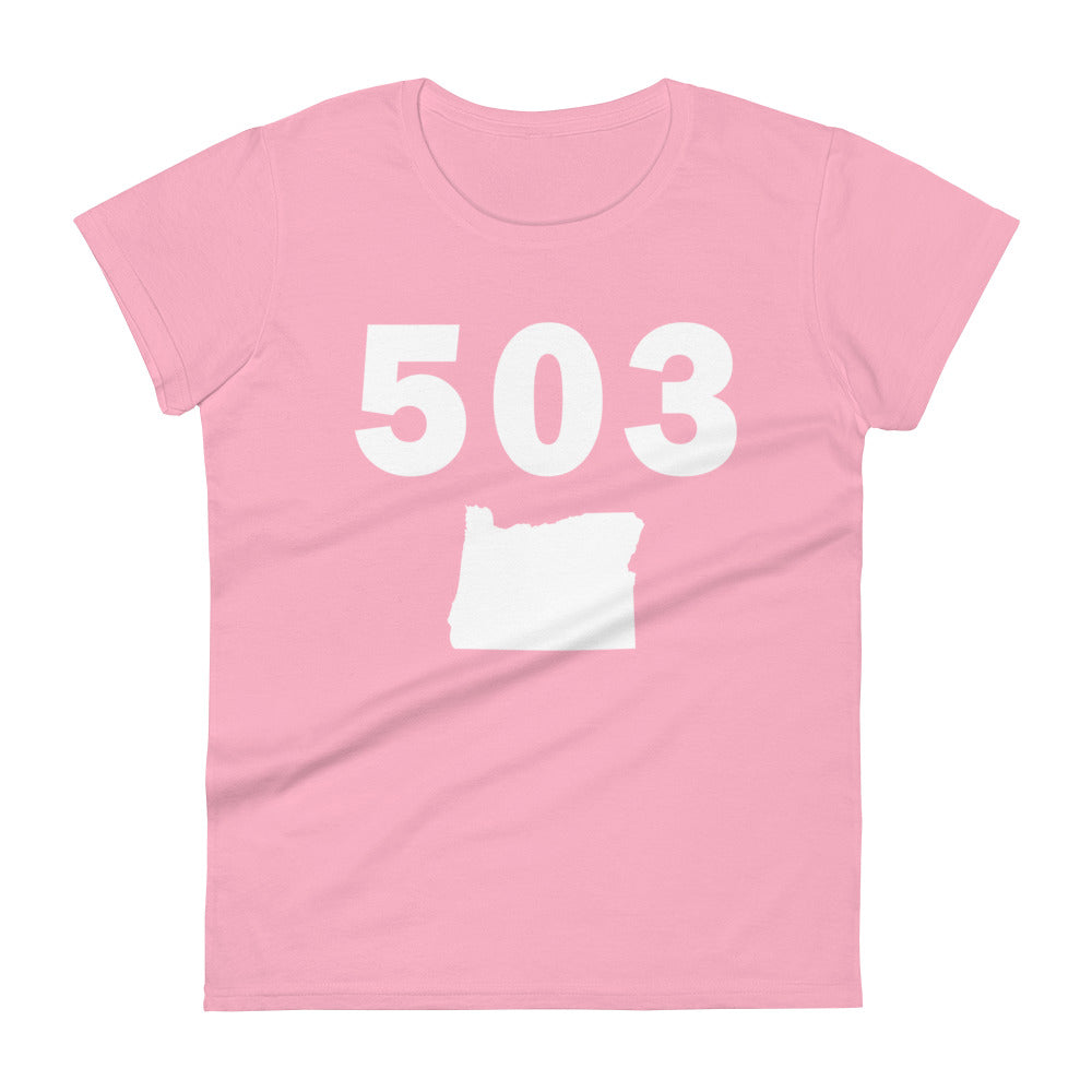 503 Area Code Women's Fashion Fit T Shirt