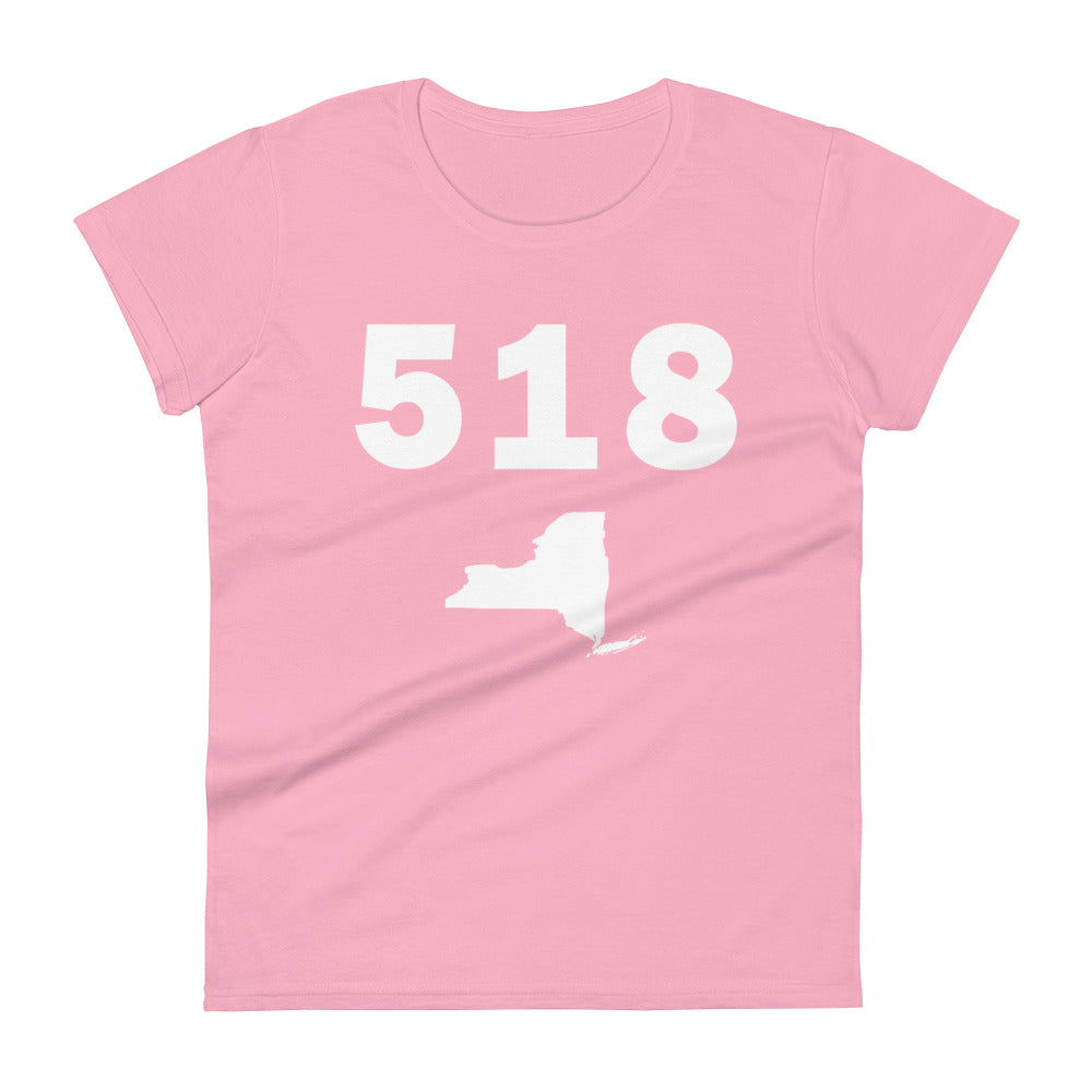 518 Area Code Women's Fashion Fit T Shirt