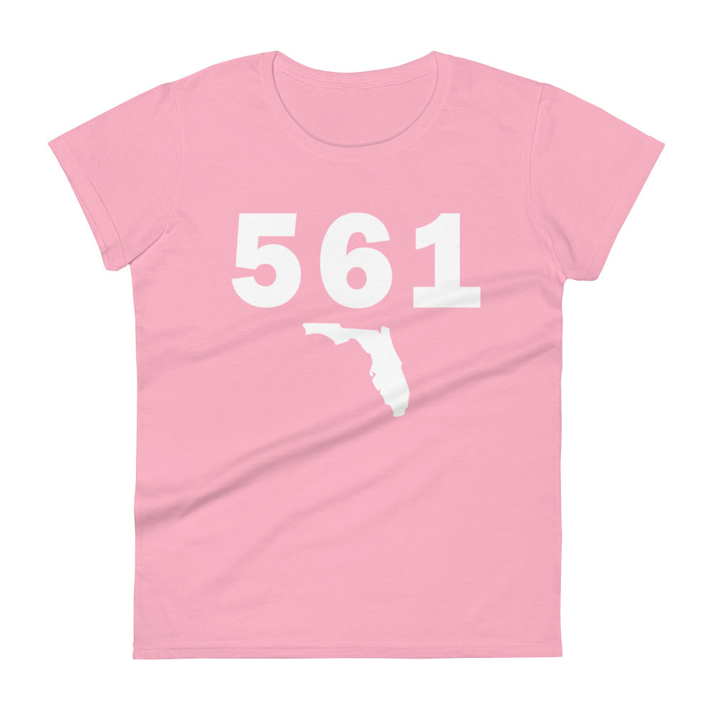 561 Area Code Women's Fashion Fit T Shirt