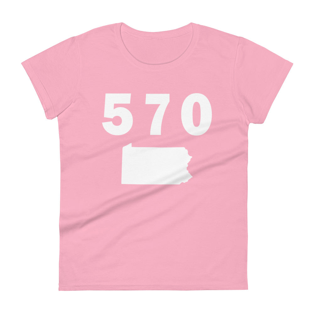 570 Area Code Women's Fashion Fit T Shirt