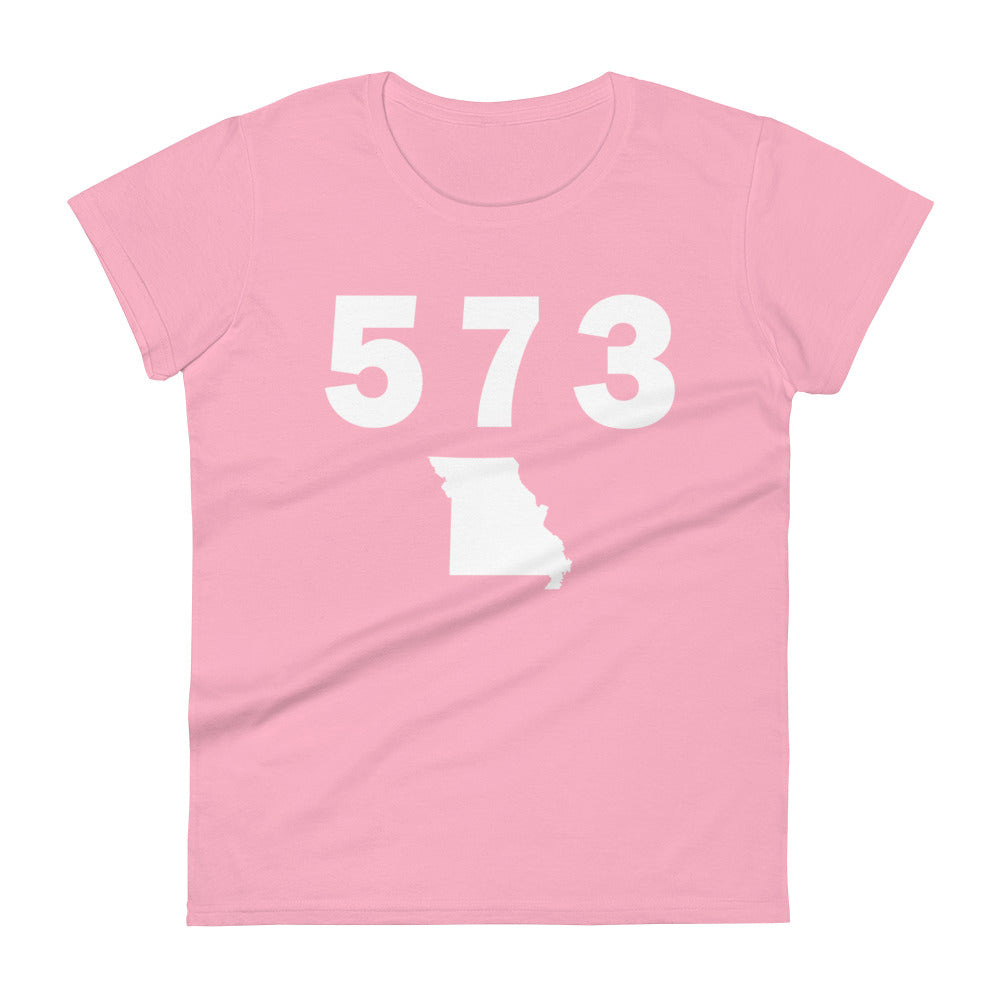 573 Area Code Women's Fashion Fit T Shirt