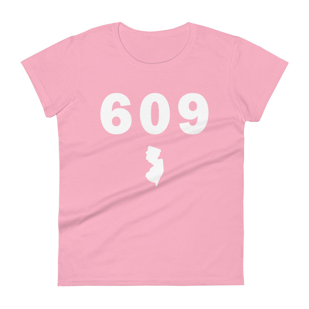 609 Area Code Women's Fashion Fit T Shirt