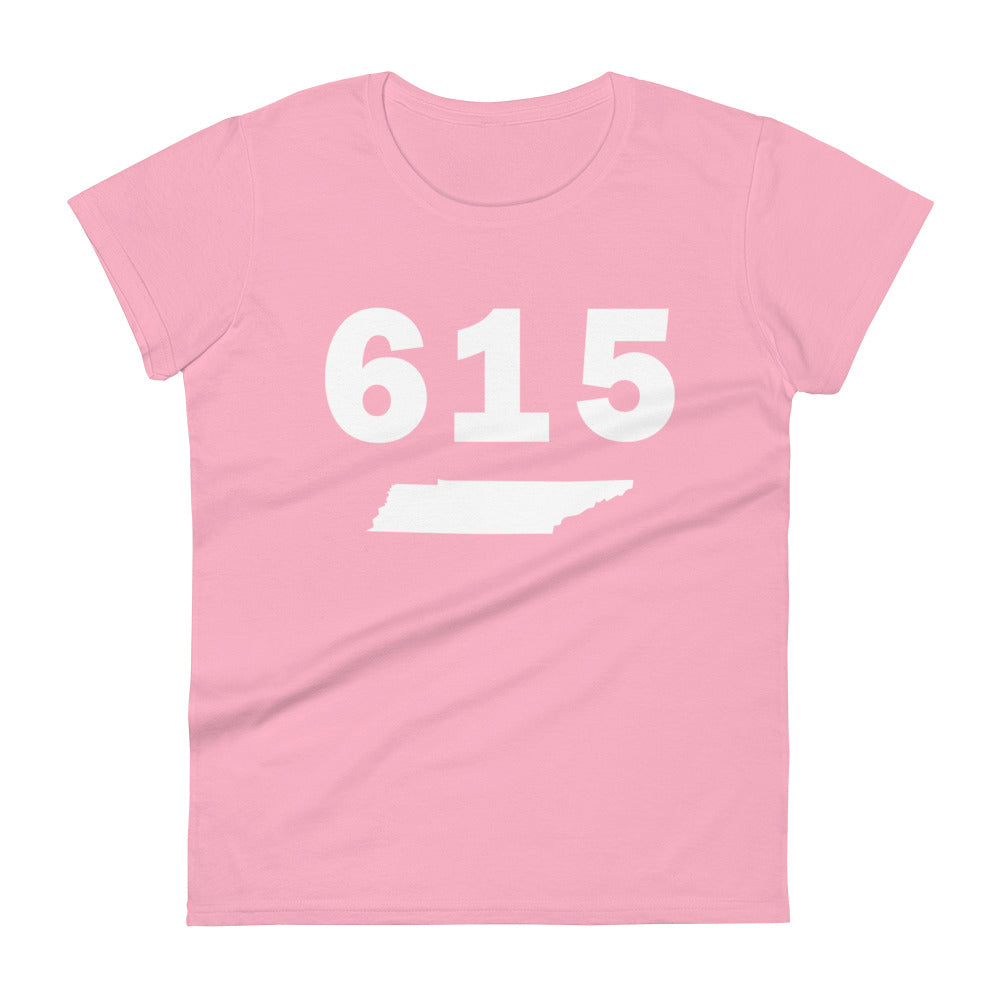 615 Area Code Women's Fashion Fit T Shirt