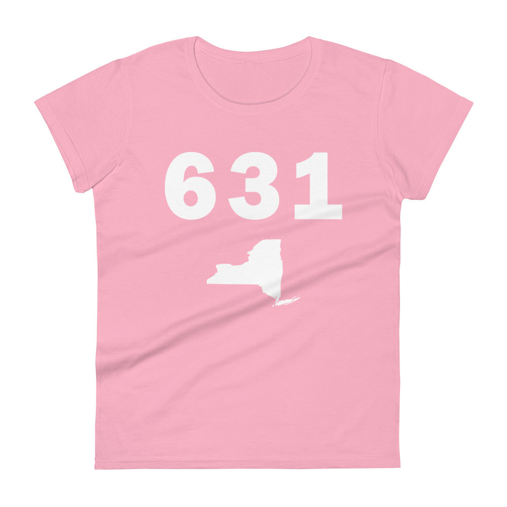 631 Area Code Women's Fashion Fit T Shirt