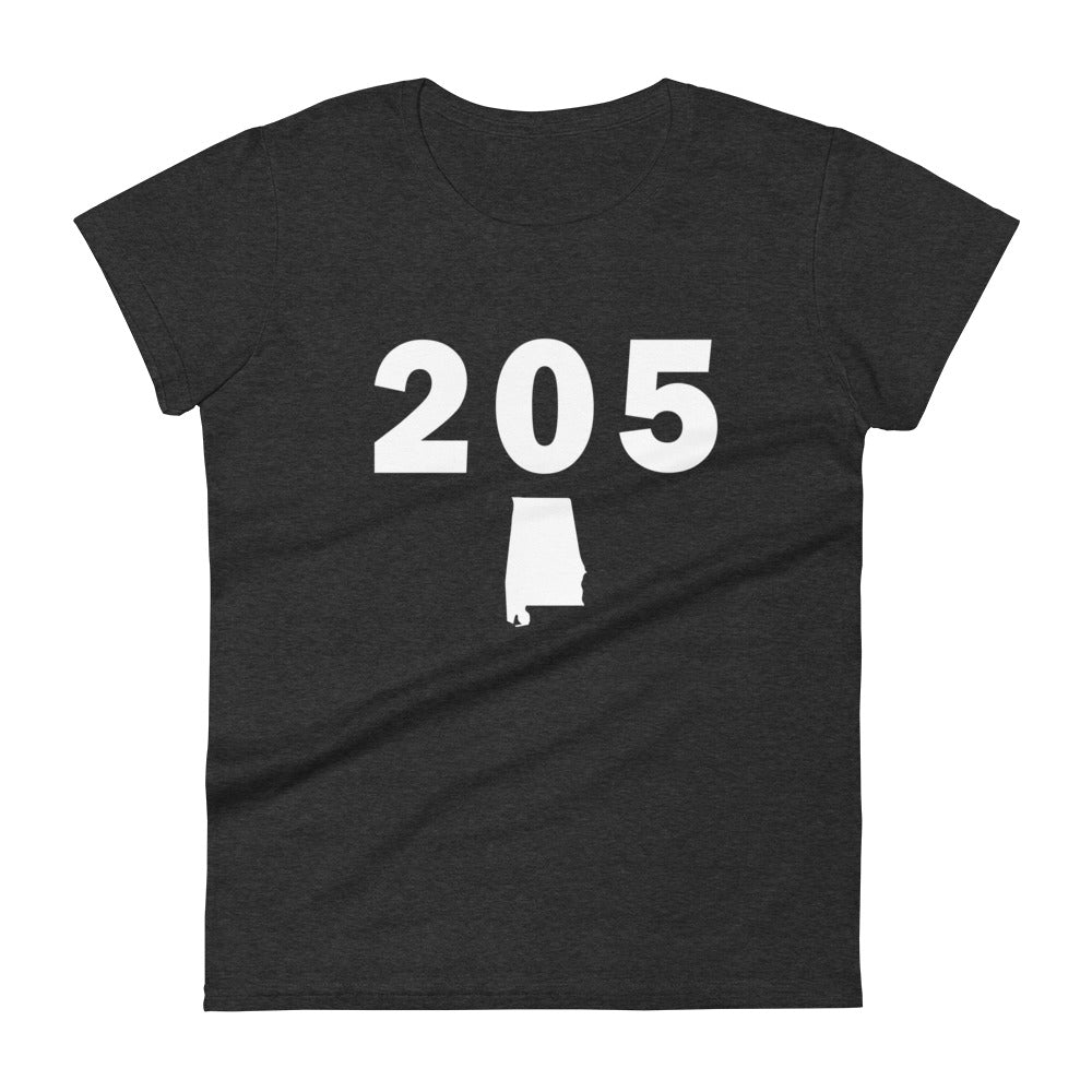205 Area Code Women's Fashion Fit T Shirt