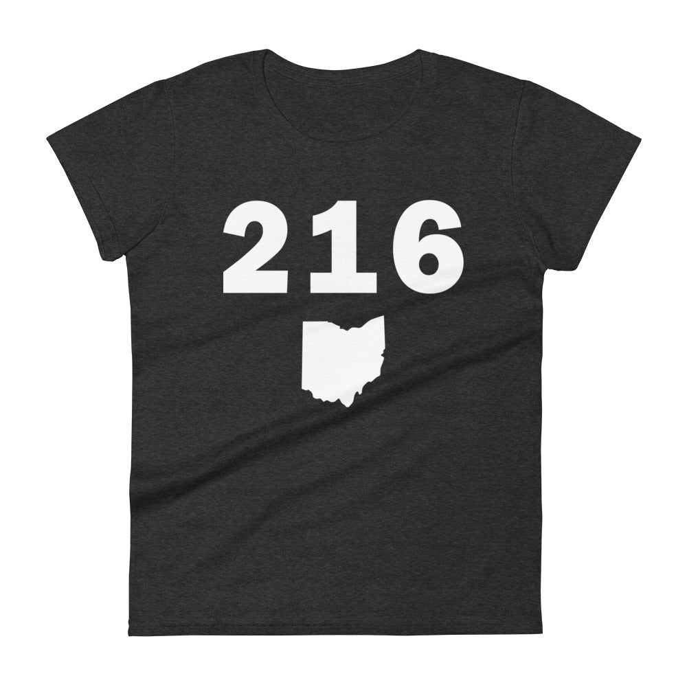 216 Area Code Women's Fashion Fit T Shirt