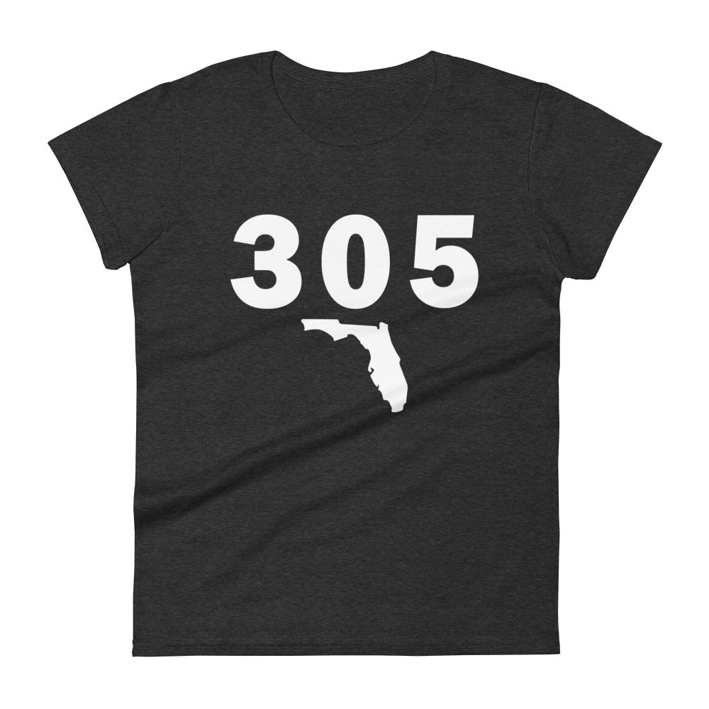 305 Area Code Women's Fashion Fit T Shirt