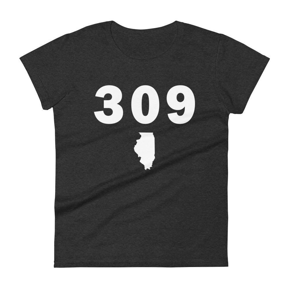 309 Area Code Women's Fashion Fit T Shirt