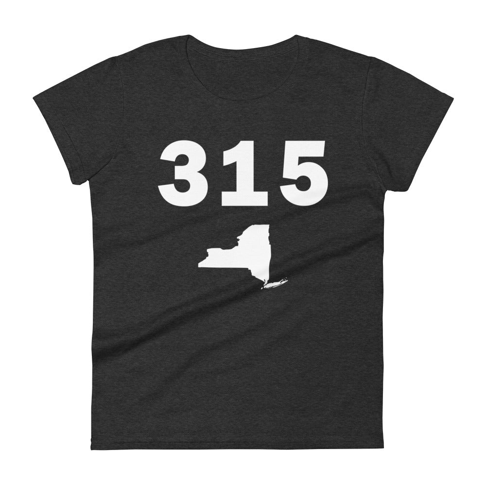 315 Area Code Women's Fashion Fit T Shirt