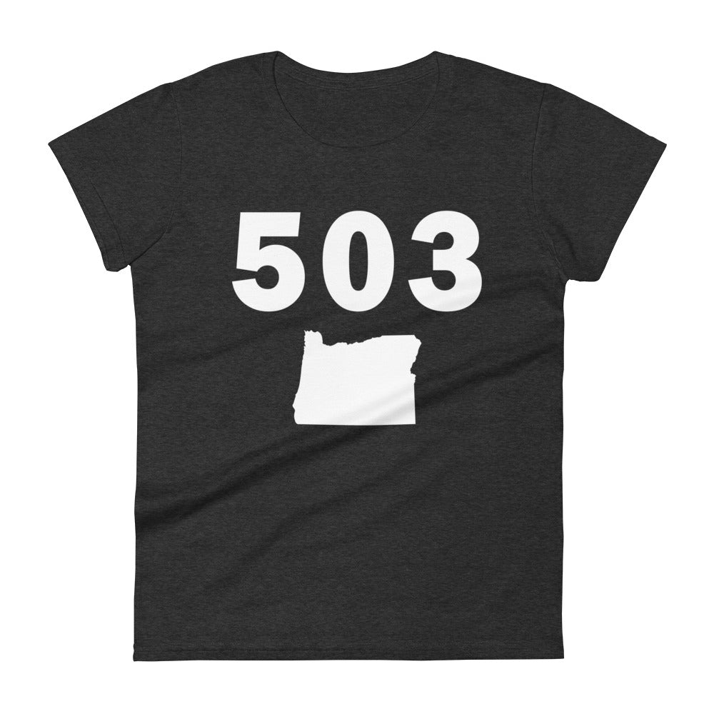 503 Area Code Women's Fashion Fit T Shirt