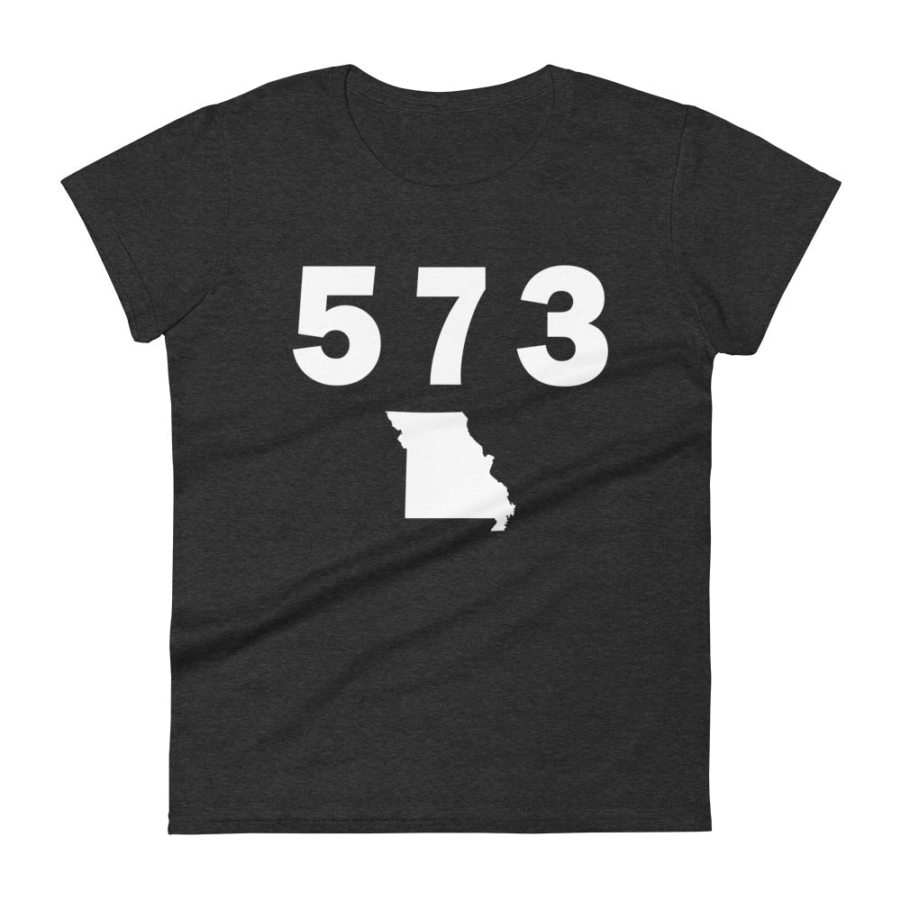 573 Area Code Women's Fashion Fit T Shirt