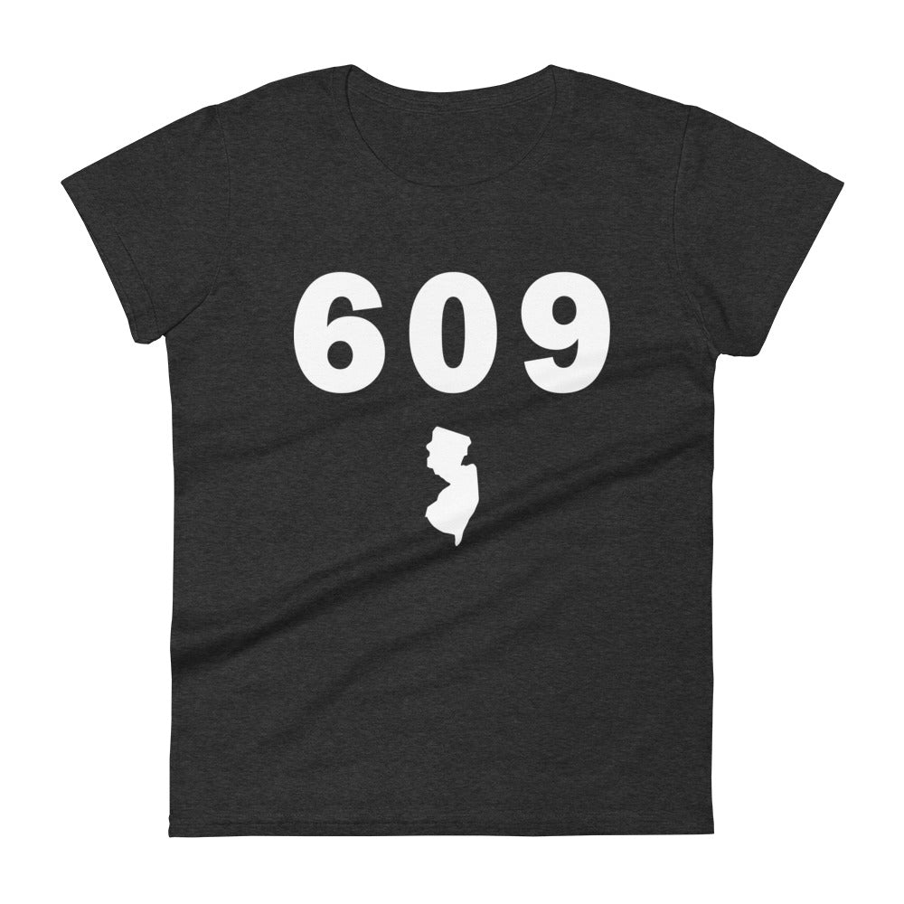 609 Area Code Women's Fashion Fit T Shirt