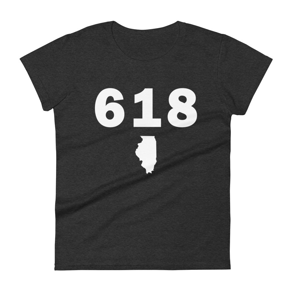618 Area Code Women's Fashion Fit T Shirt