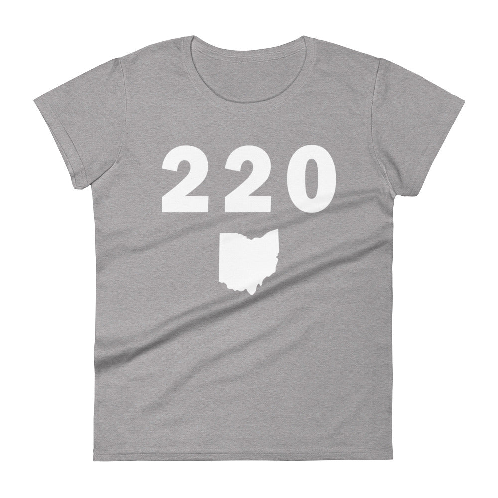 220 Area Code Women's Fashion Fit T Shirt