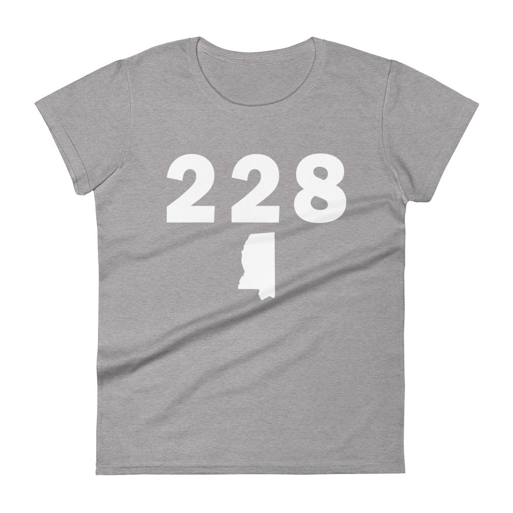 228 Area Code Women's Fashion Fit T Shirt