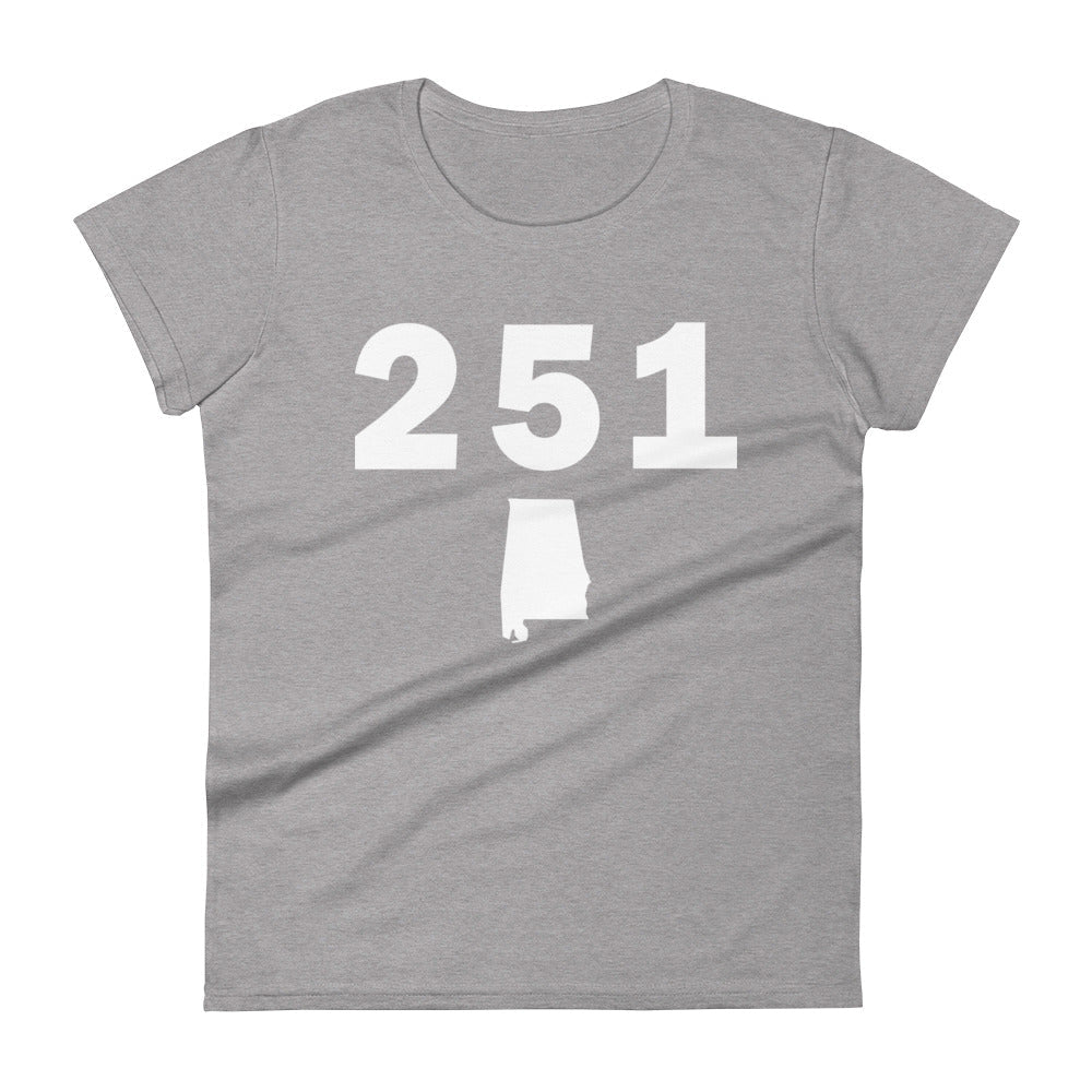 251 Area Code Women's Fashion Fit T Shirt