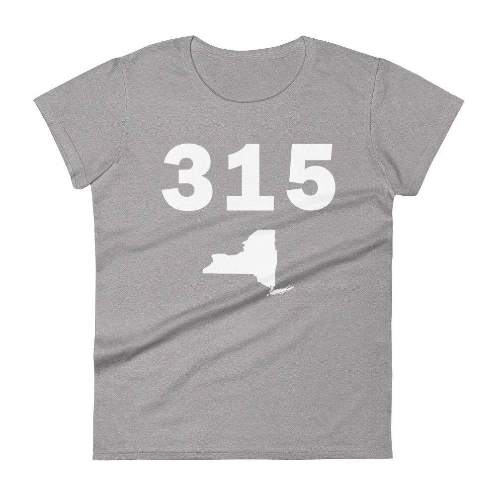 315 Area Code Women's Fashion Fit T Shirt