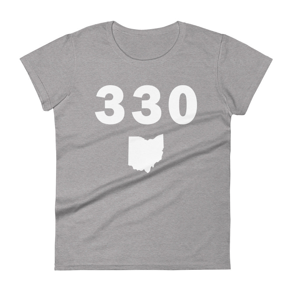 330 Area Code Women's Fashion Fit T Shirt