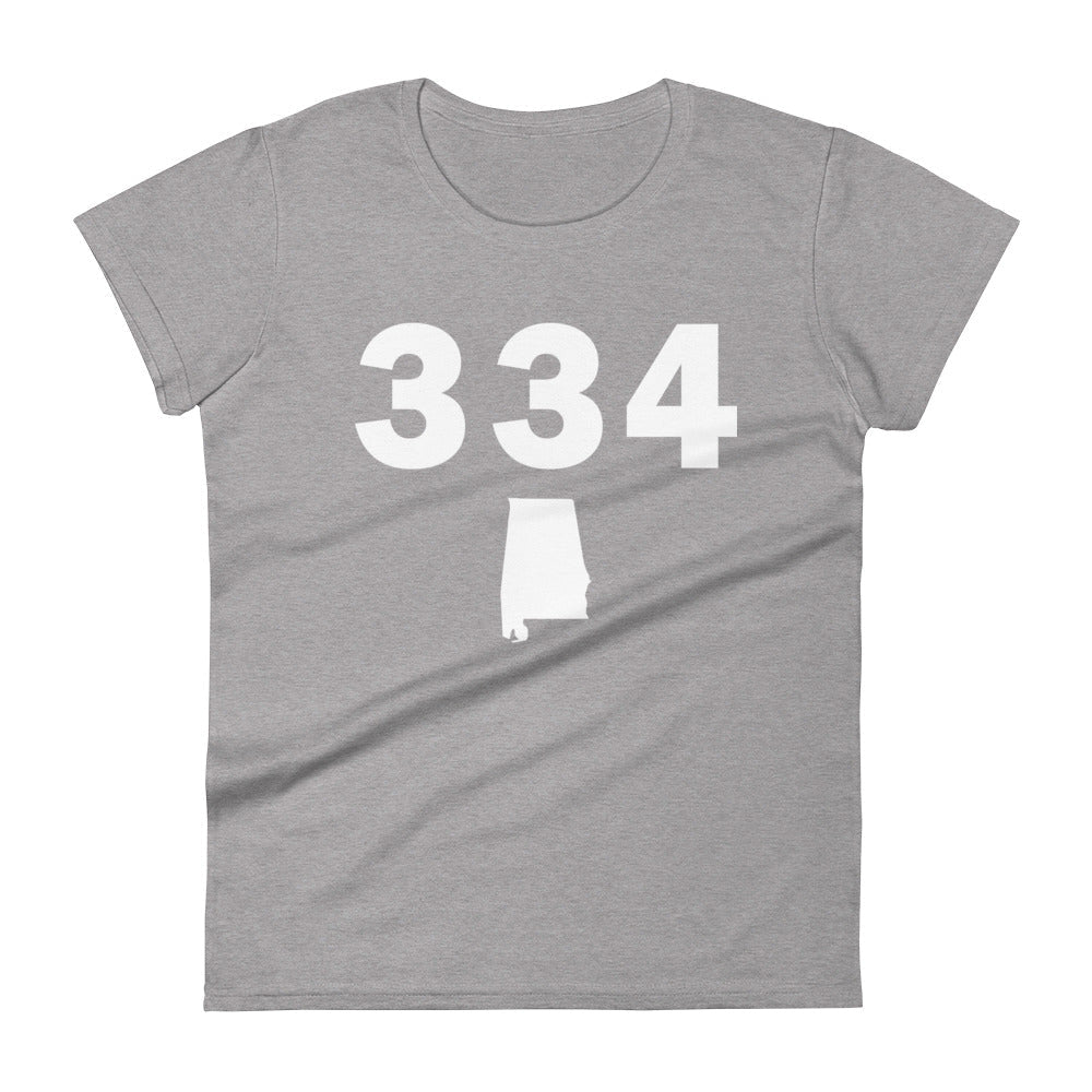 334 Area Code Women's Fashion Fit T Shirt