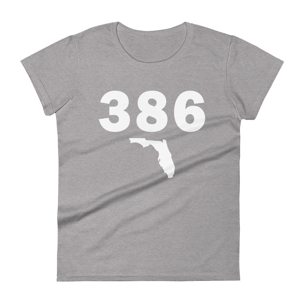 386 Area Code Women's Fashion Fit T Shirt